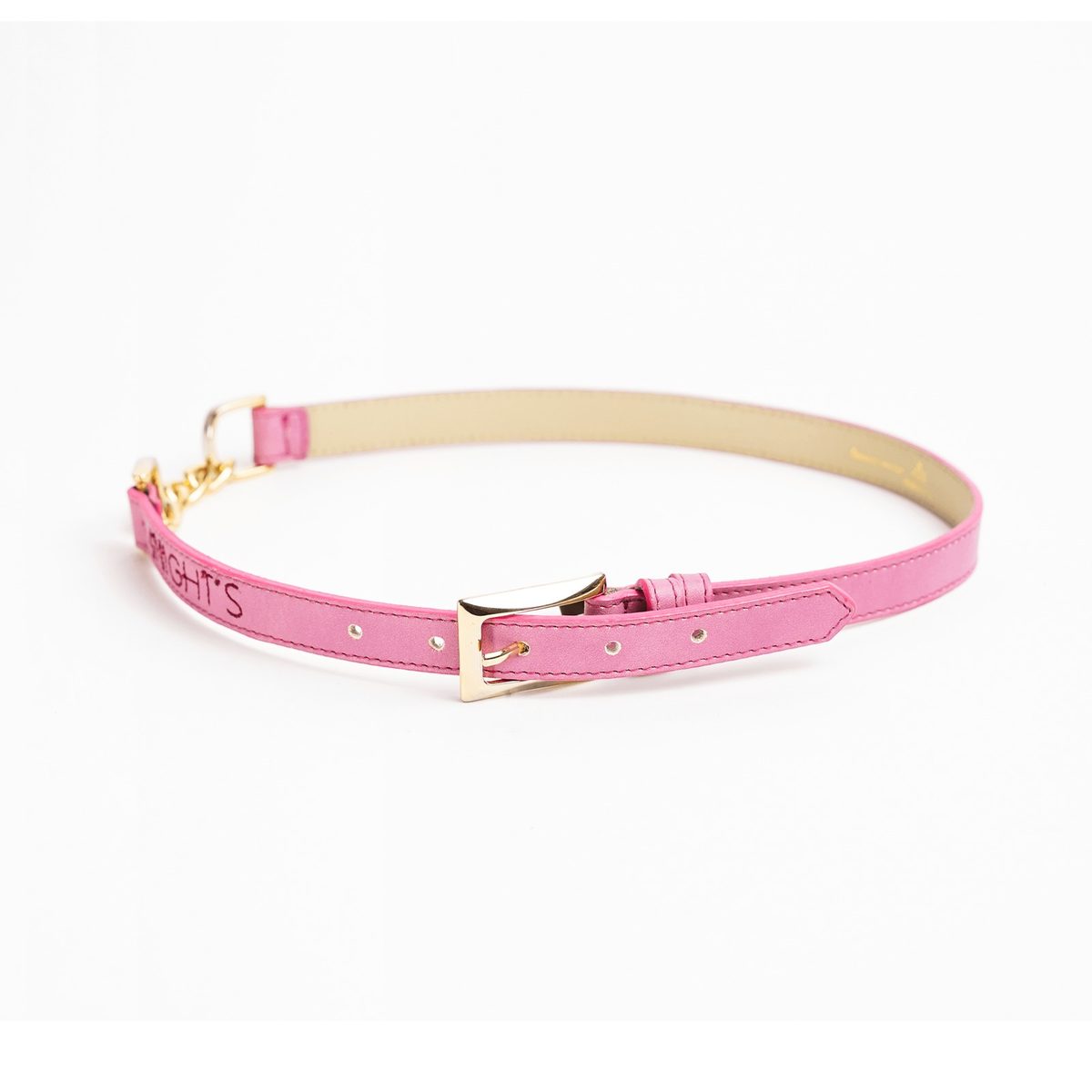 4NIGHT'S 6152 PRISM Belt - Pink Leather Belt