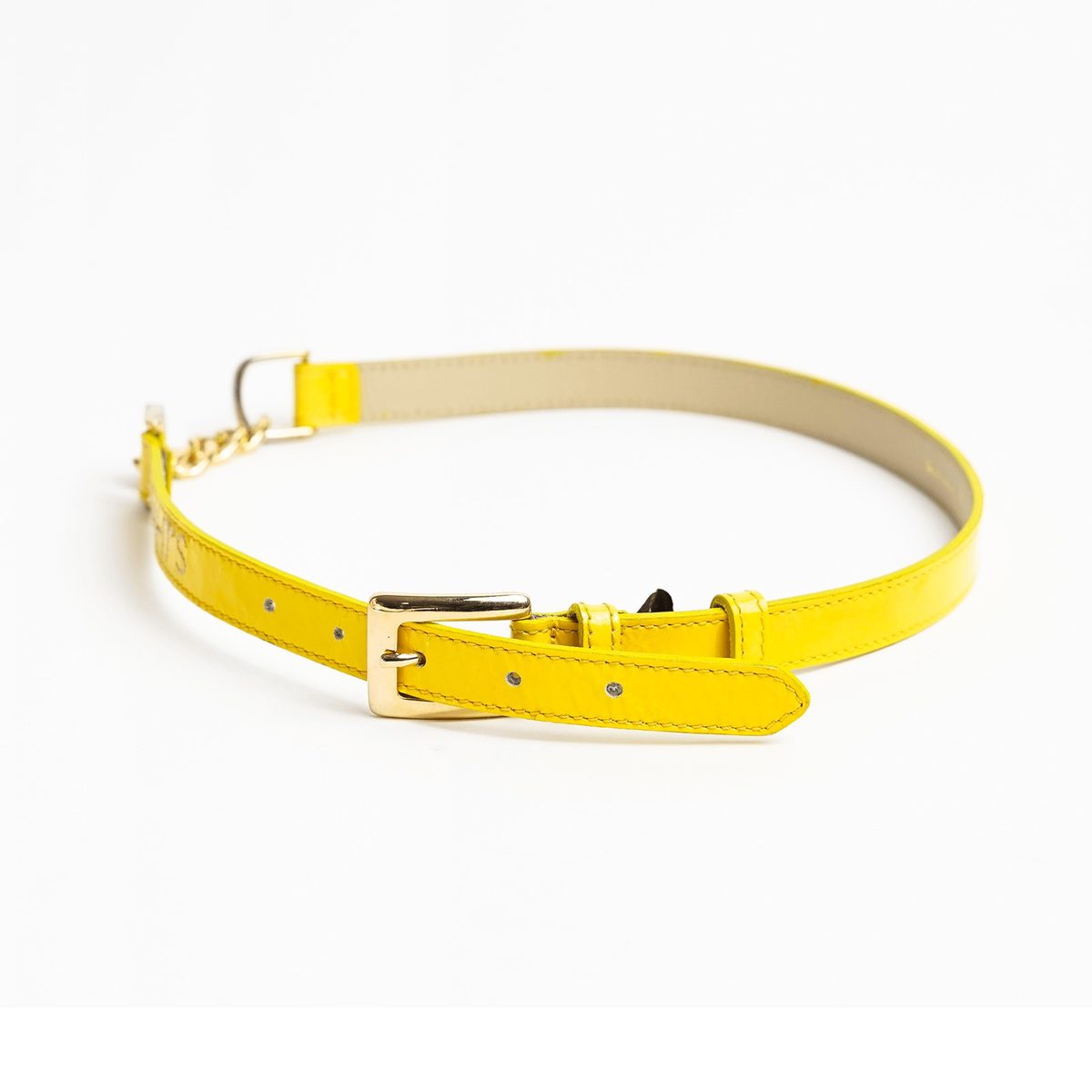 4NIGHT'S 6152 PRISM Belt - Yellow V Leather Belt