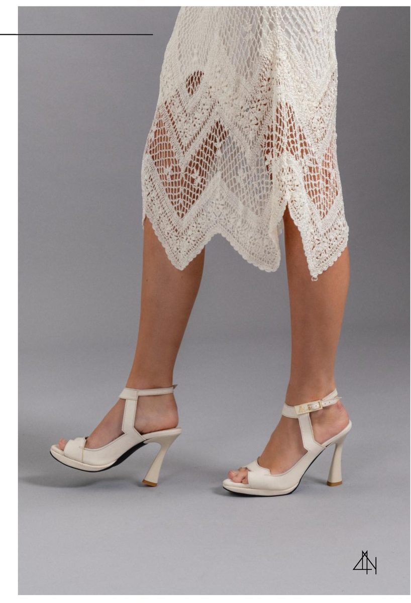 4NIGHT'S 6152 PRISM - White Leather Bag