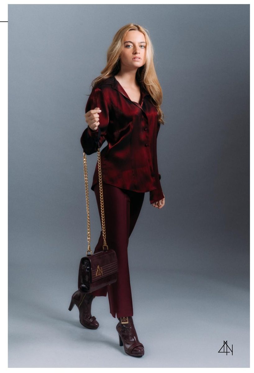 4NIGHT'S 6154 RING - Bordeaux V Leather Bag